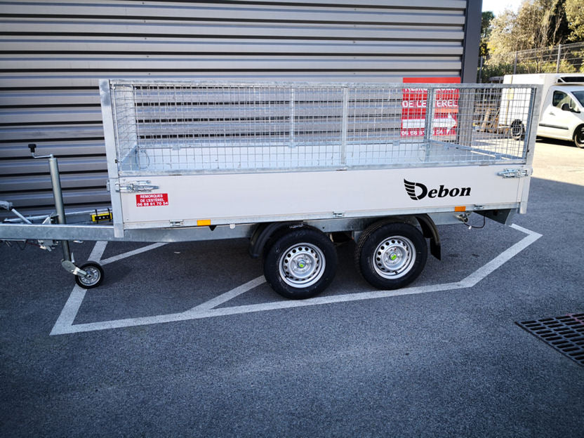 Debon PW 1.2 – Remorque benne hydraulique, poids total autorisé en charge 2000 kg