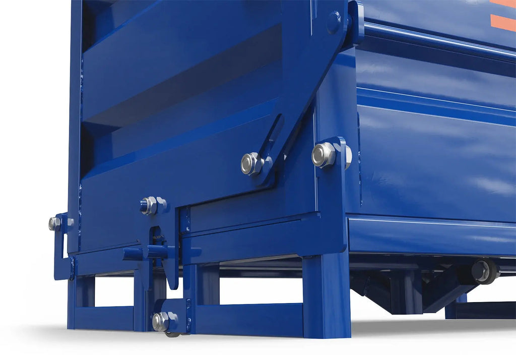 Benne à fond ouvrant KBB680 pour chariot élévateur, volume de remplissage 410 l, SolidHub Construction Materials and Shipping