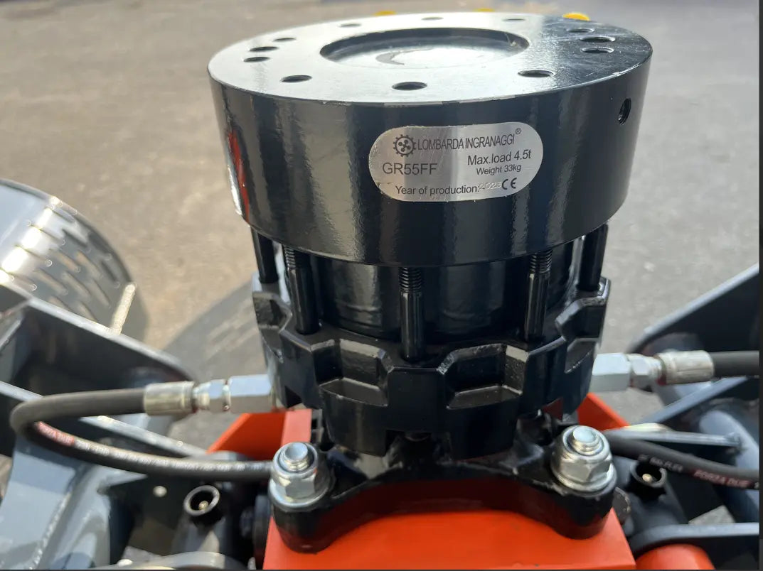 Pince de démolition et de tri pour mini-pelles avec rotateur 360° continue modèle DKP15 + GR-55FF DELEKS