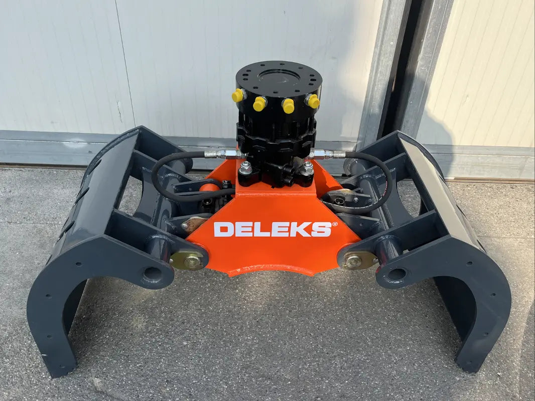 Pince de démolition et de tri pour mini-pelles avec rotateur 360° continue modèle DKP15 + GR-55FF DELEKS