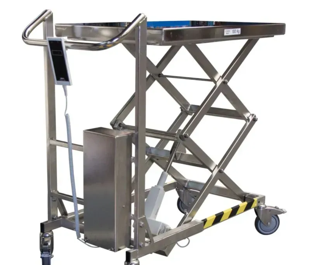 Table élévatrice électrique triple ciseau en inox à vis sans fin FIMM