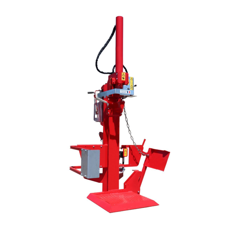 Fendeuse de bûches pour tracteur, 24T, modèle lourd (PI), entraînement par groupe hydraulique indépendant + treuil hydraulique, entraînement prise de force, LERIN CARTEL LERIN CARTEL