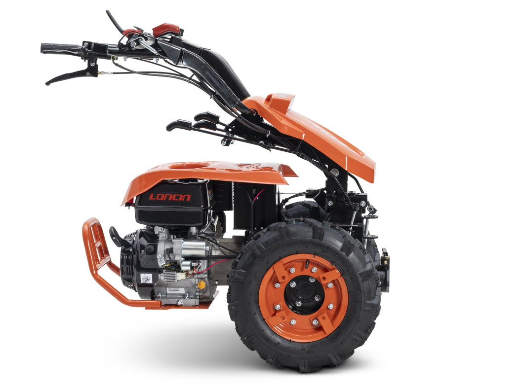 Motoculteur réversible, moteur Loncin 420cc essence DELEKS