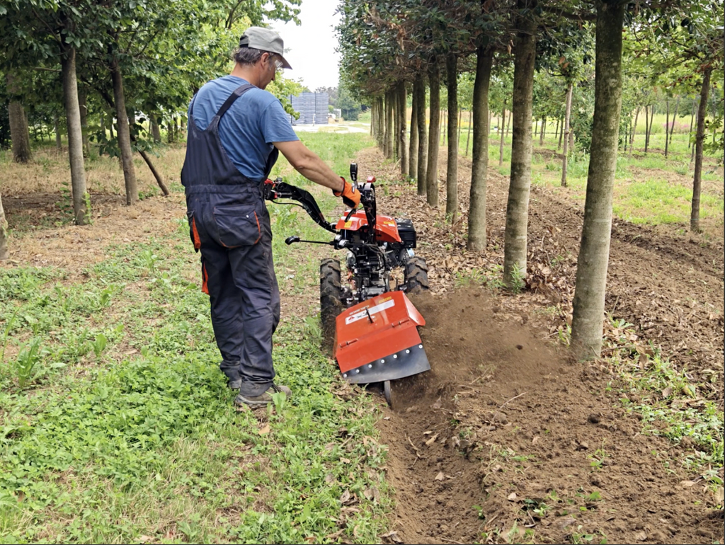 Motoculteur réversible, moteur Loncin 420cc essence DELEKS