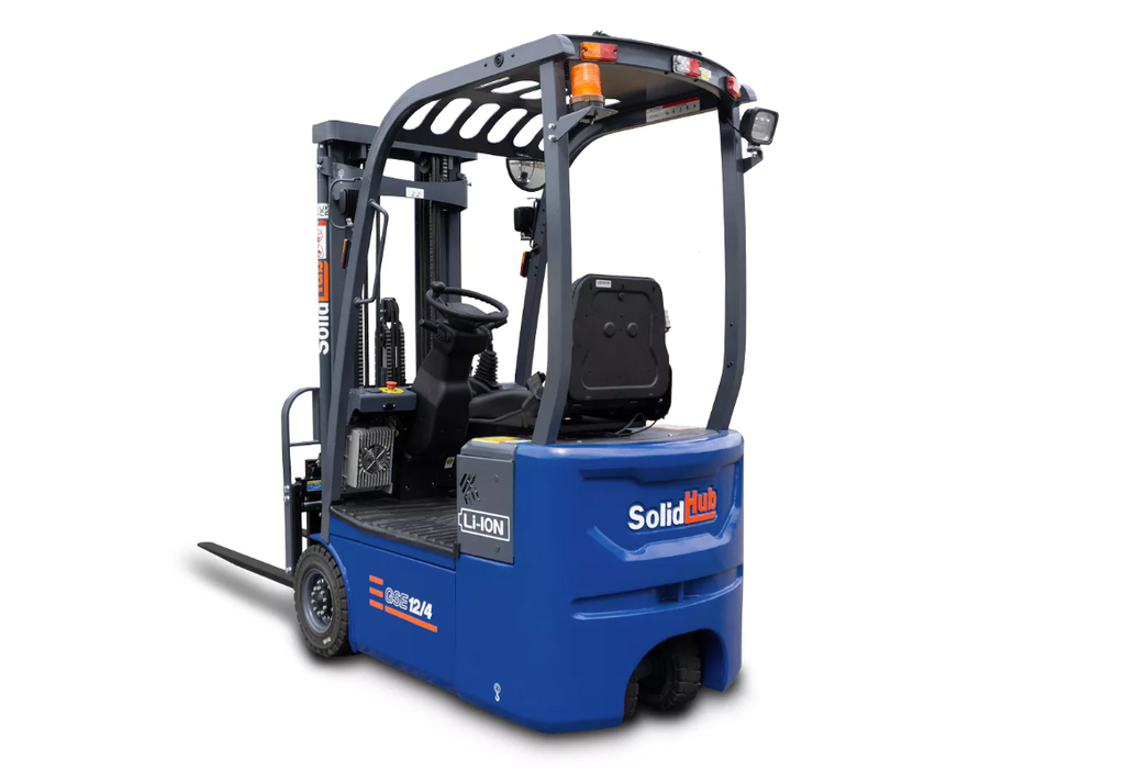 Chariot élévateur électrique LI-ION GSE12/4 avec chargeur, capacité de charge 1.200 kg, SolidHub LI-ION