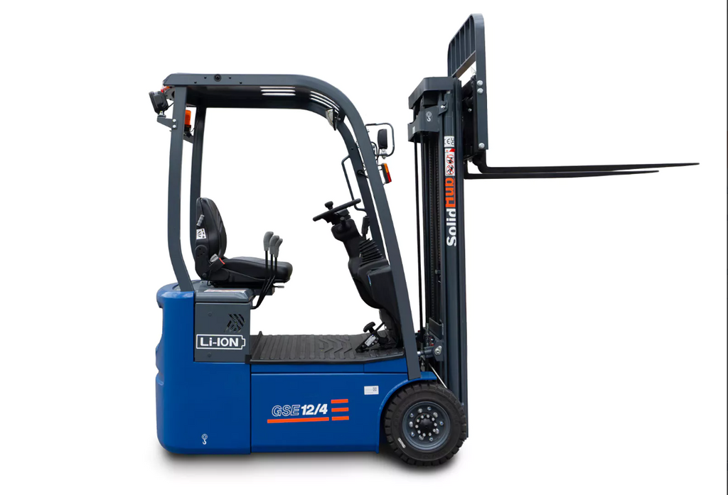 Chariot élévateur électrique LI-ION GSE12/4 avec chargeur, capacité de charge 1.200 kg, SolidHub LI-ION