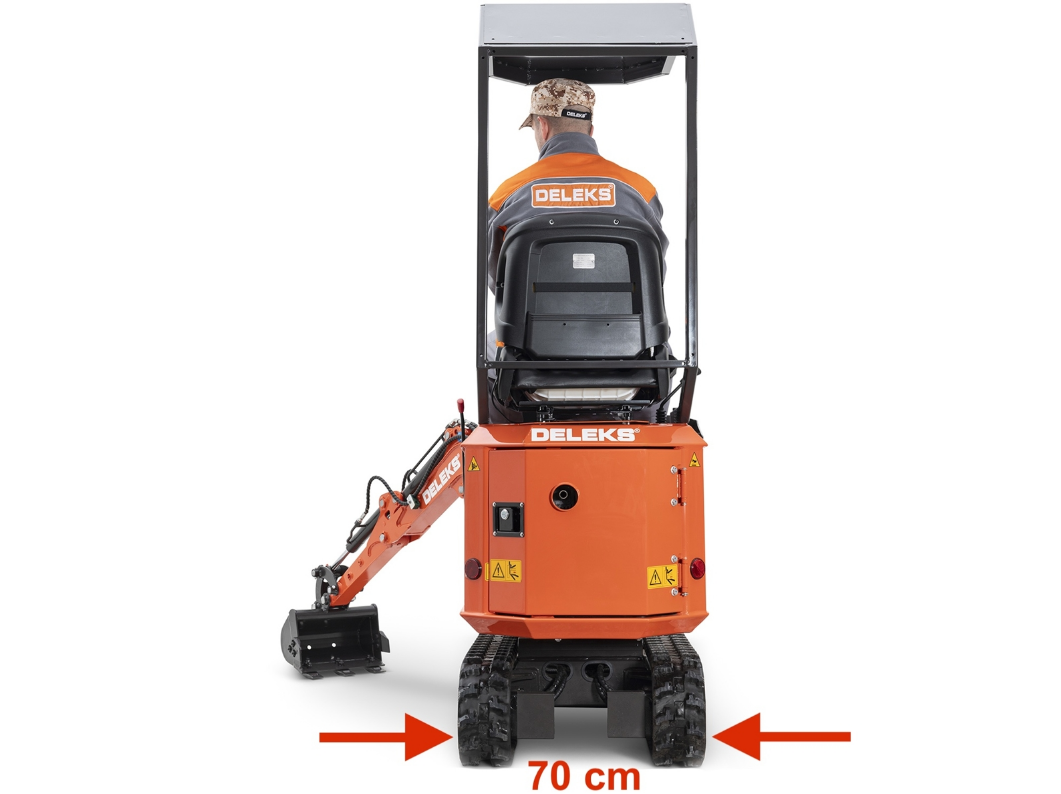 Mini-pelle compacte 0,65 tonne, moteur Loncin essence