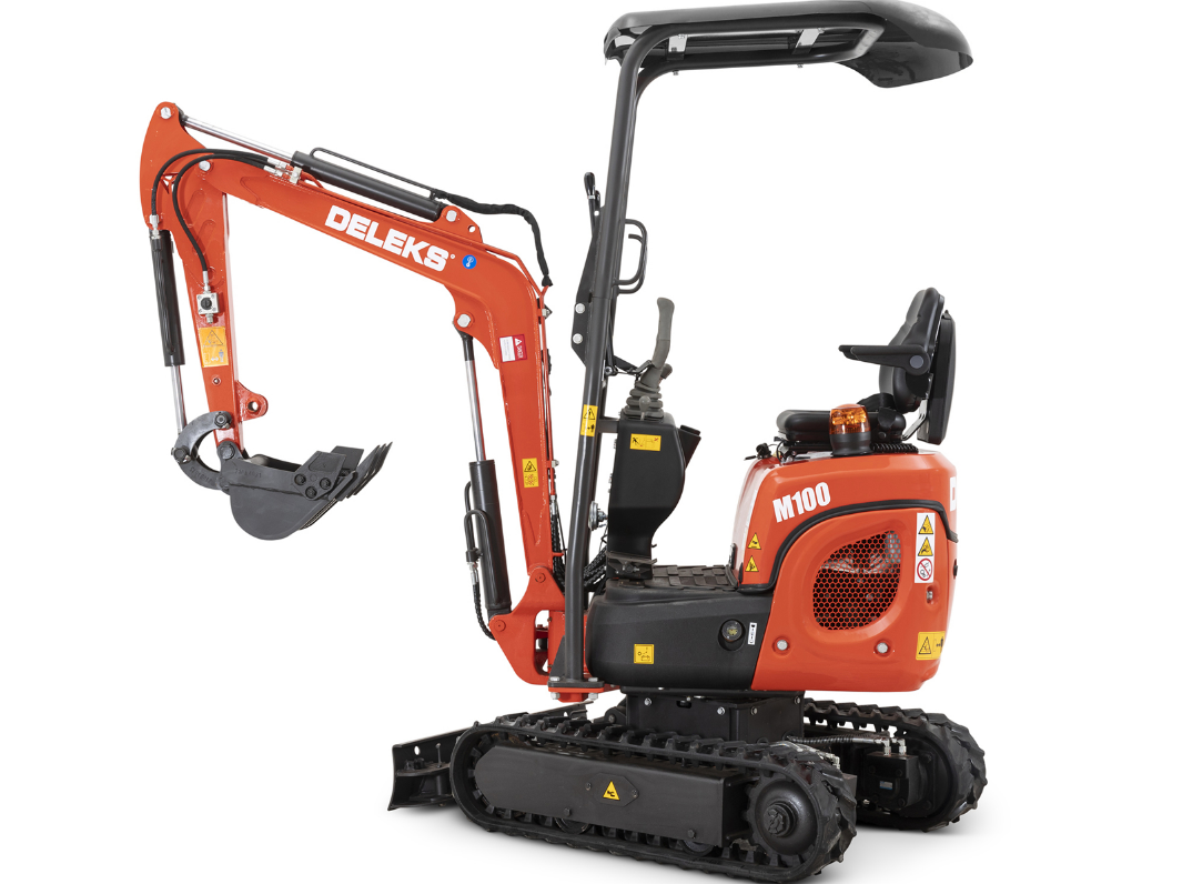 Mini-pelle compacte 1 tonne, moteur Kubota 3 cylindres diesel