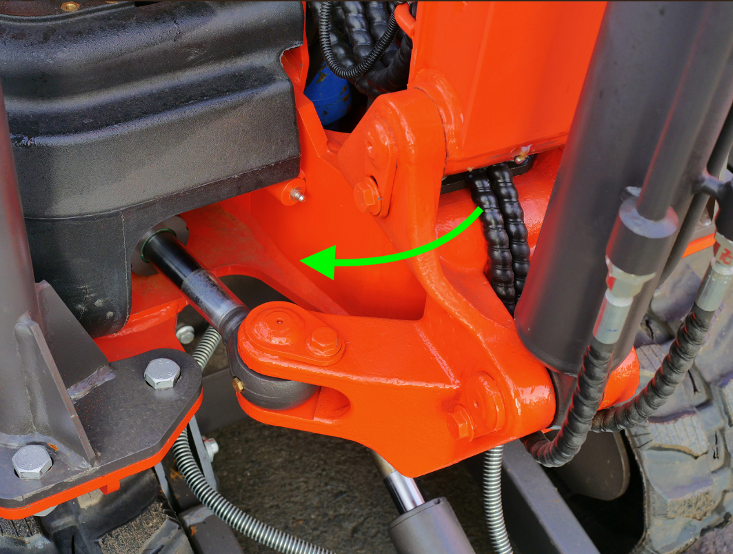 Mini-pelle compacte 1 tonne, moteur Kubota 3 cylindres diesel