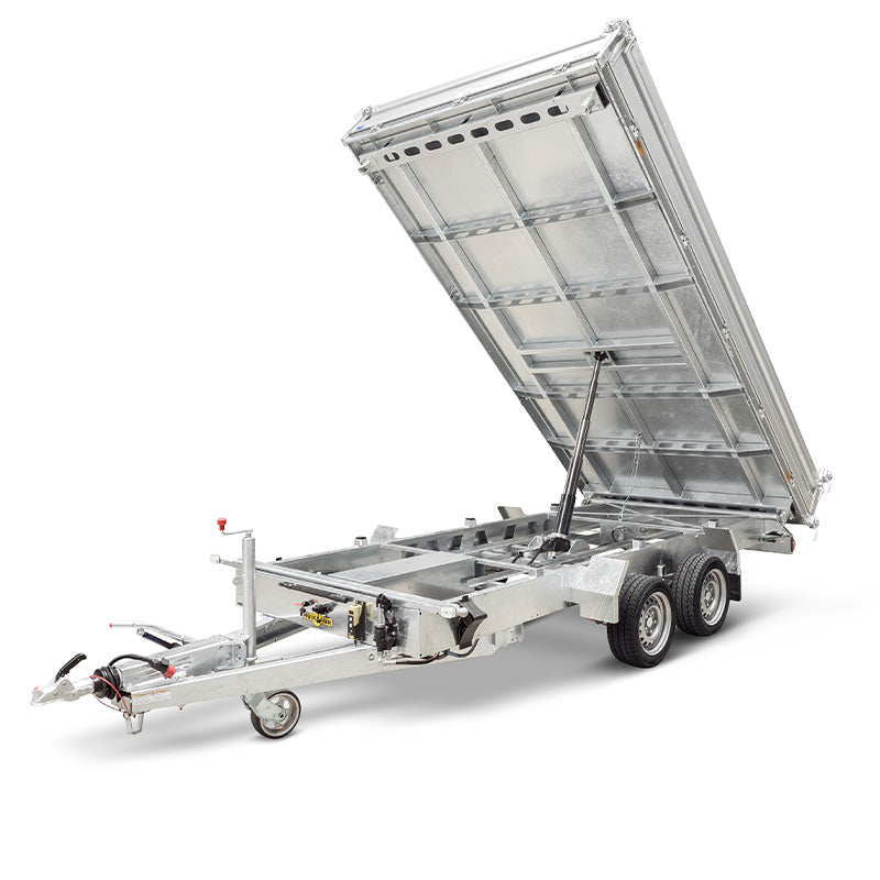 HTK 2700.27 HUMBAUR – Remorque à trois bascules, double essieux, 2700 kg