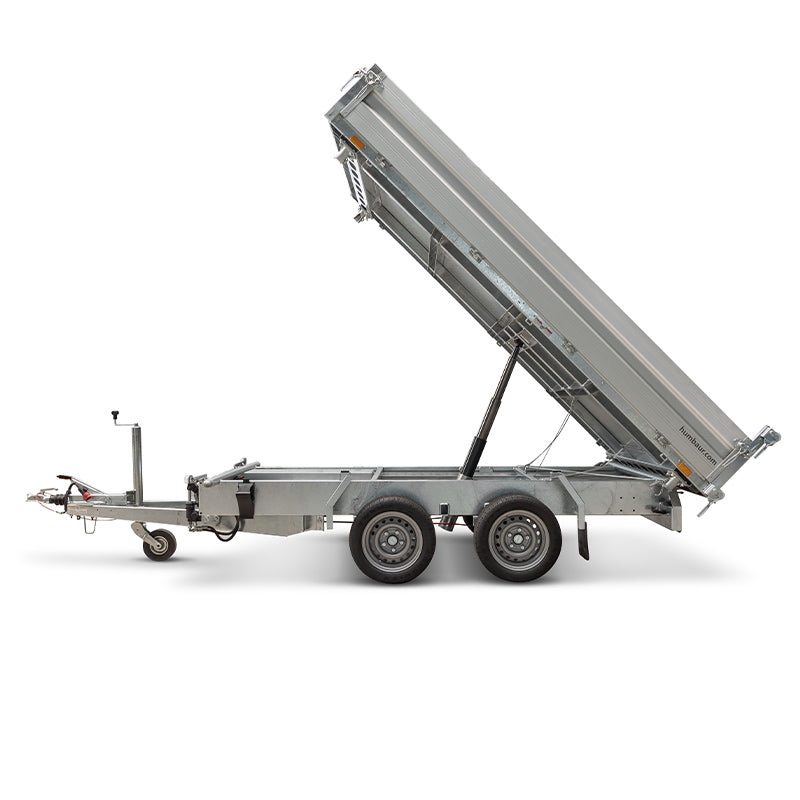 HTK 2700.27 HUMBAUR – Remorque à trois bascules, double essieux, 2700 kg