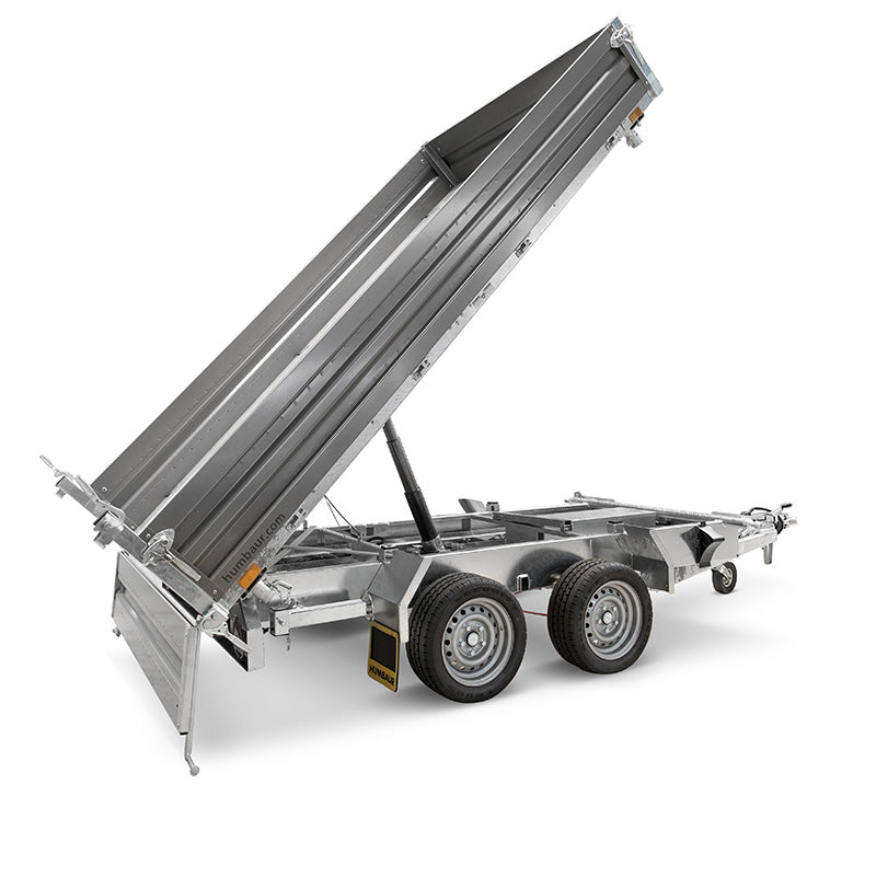 HTK 2700.27 HUMBAUR – Remorque à trois bascules, double essieux, 2700 kg